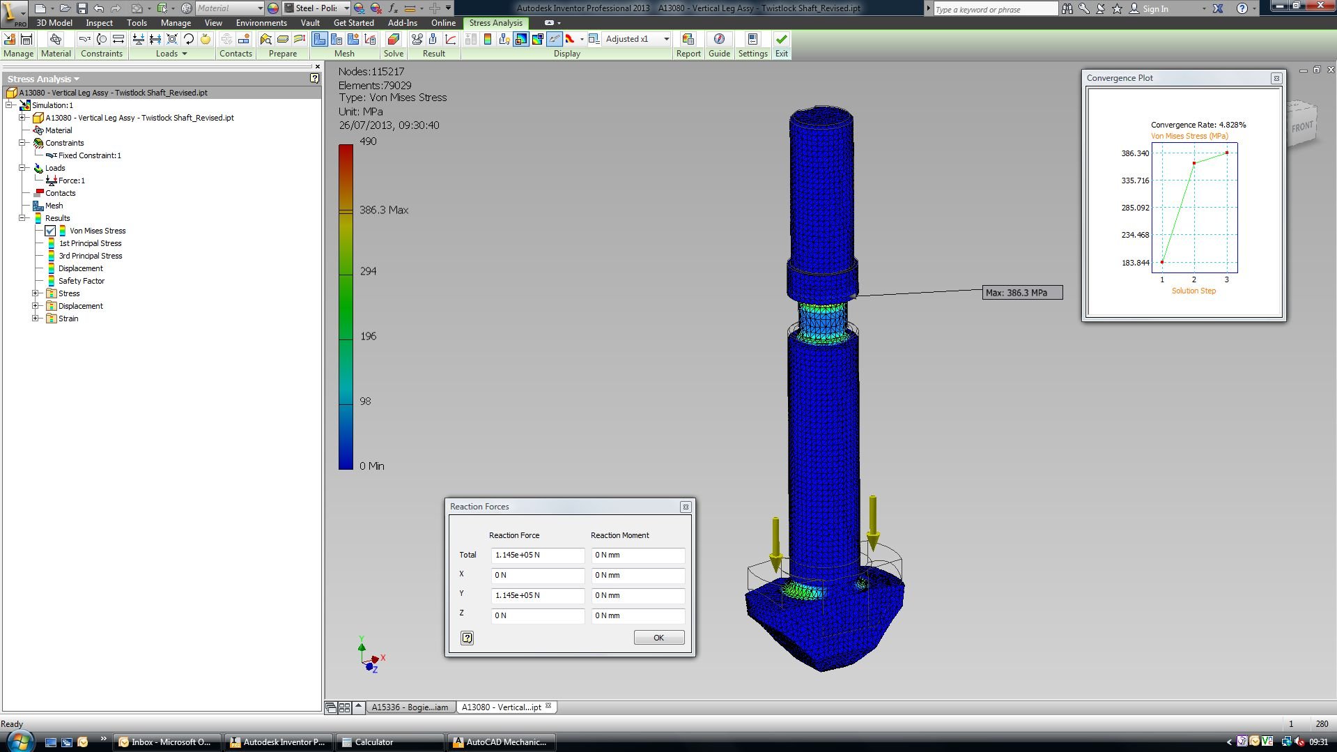 Twistlock Shaft FEA